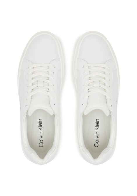 Scarpe Tommy Hilfiger Chunky Cupsole LaceUp LTH Bianco Donna CALVIN KLEIN | Sneakers | YW0YW01947-0K4